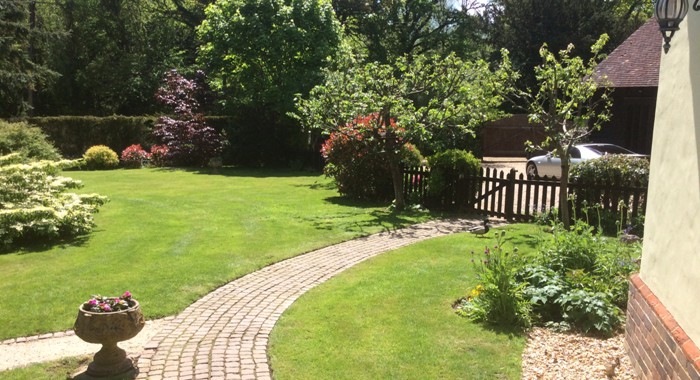Garden beside the cottage